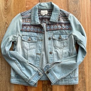 Hinge denim jean jacket